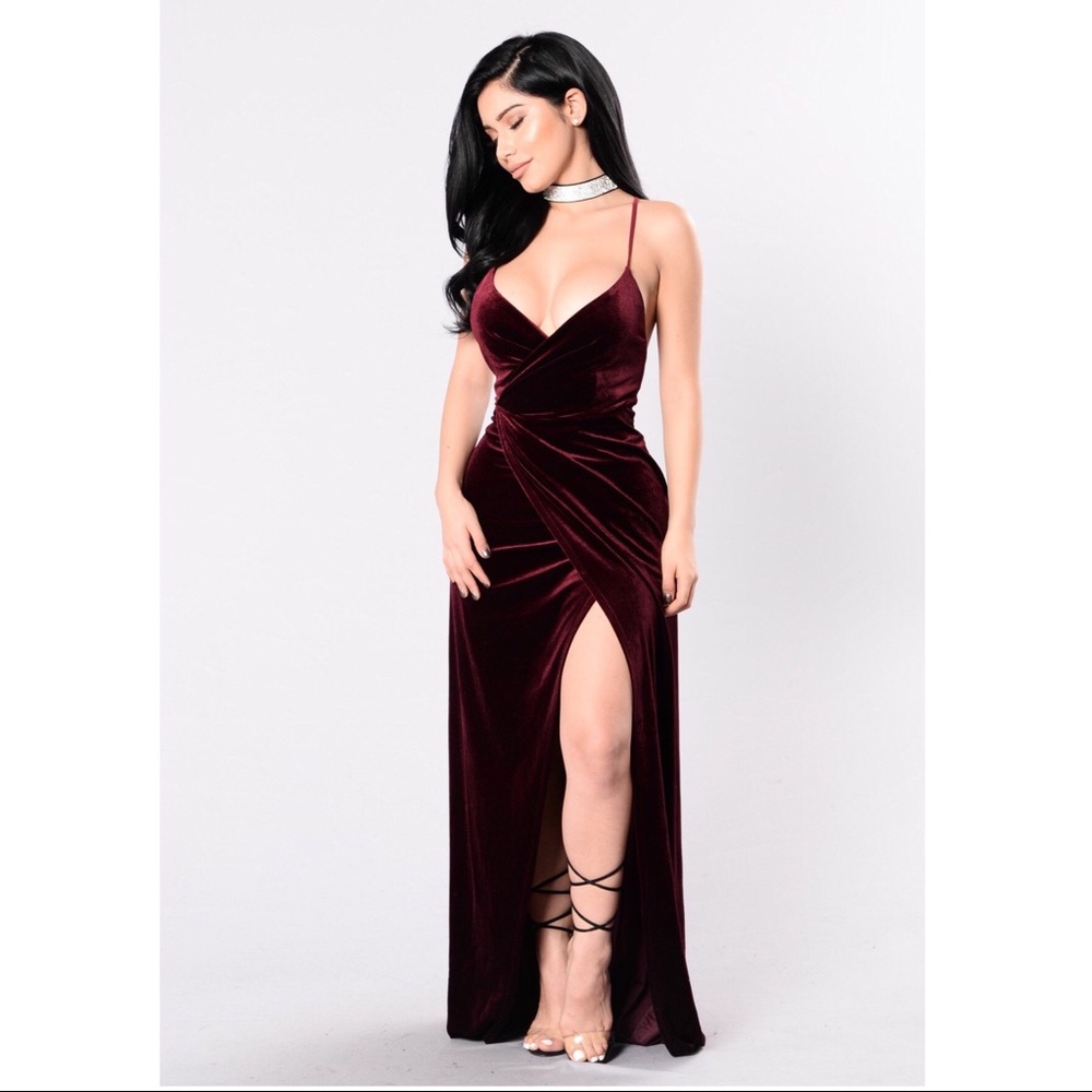 Wine Prom Dress